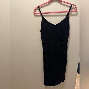 Elegant Black Spaghetti Strap Dress